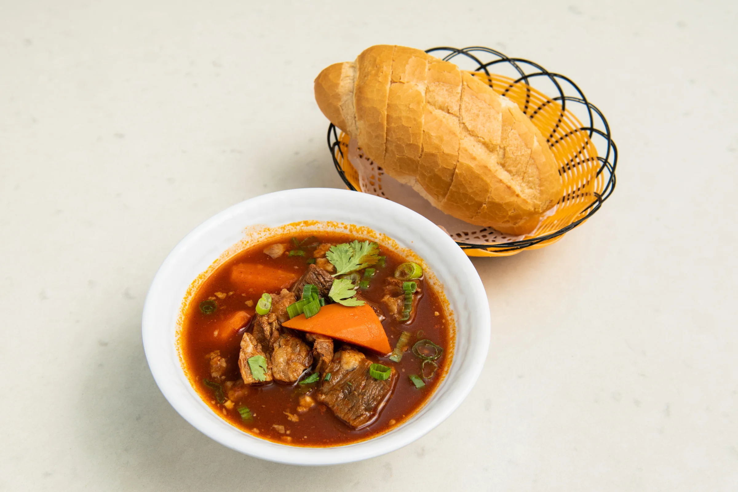 Pho Xe Lua beef stew tomato soup with bread