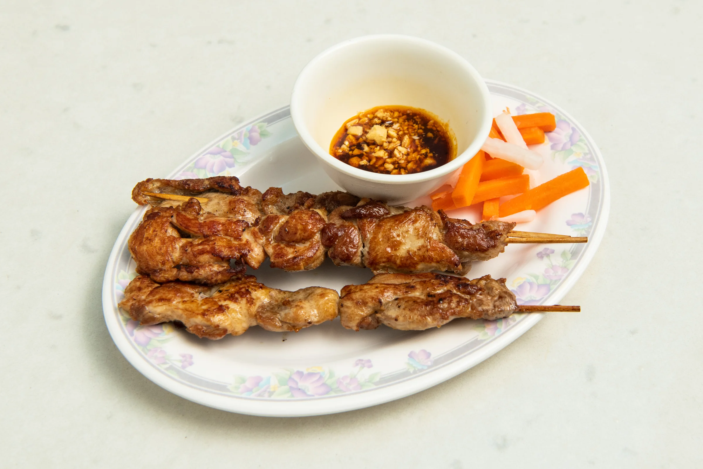 Pho Xe Lua grilled chicken with satay sauce