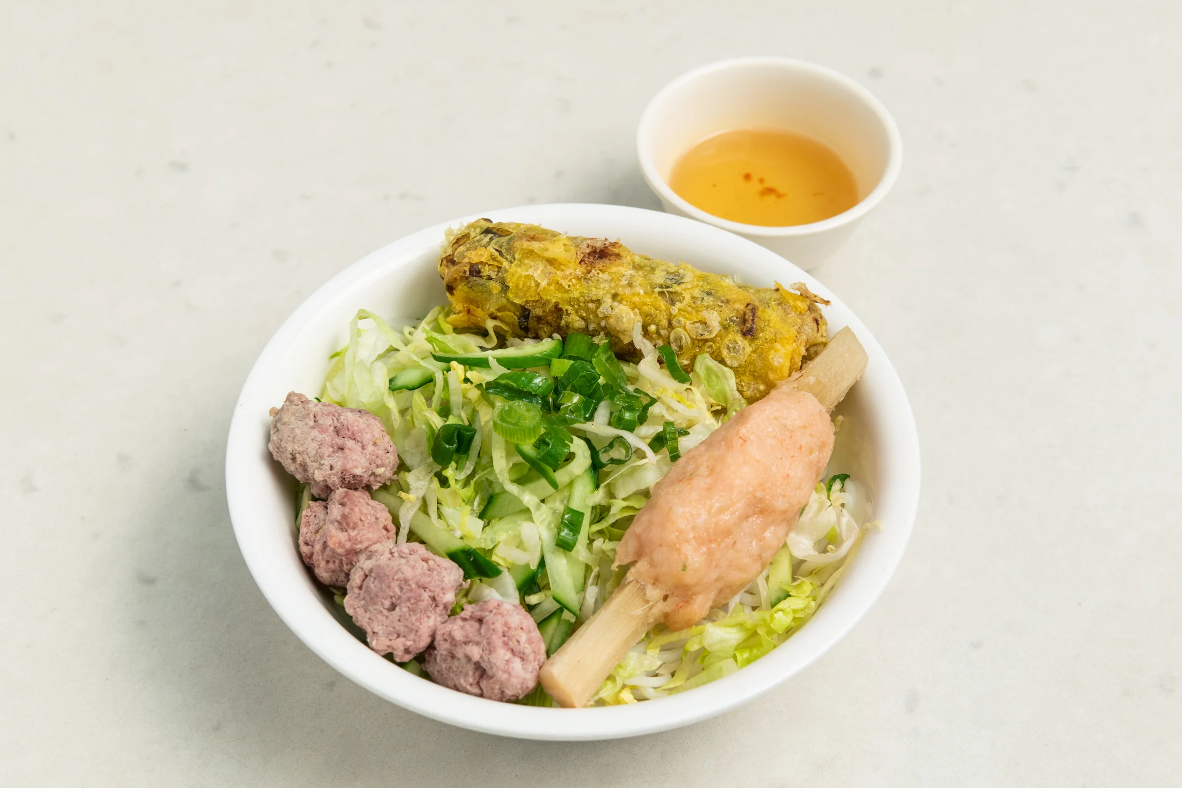 Pho Xe Lua sugar cane shrimp vermicelli bowl